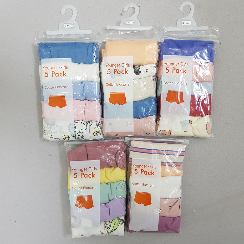 شورت 5 عددی دخترانه 30655 سایز 1.5 تا 12 سال مارک H&M