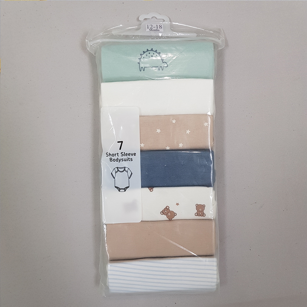 بادی هفت عددی پسرانه 30662 سایز 3 تا 36 ماه کد 1