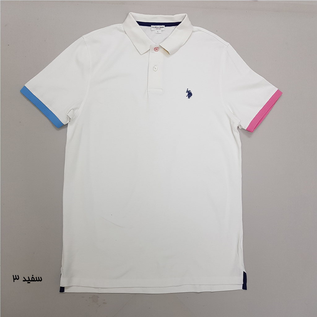 تی شرت یقه دار مردانه 30382 مارک US POLO ASSN