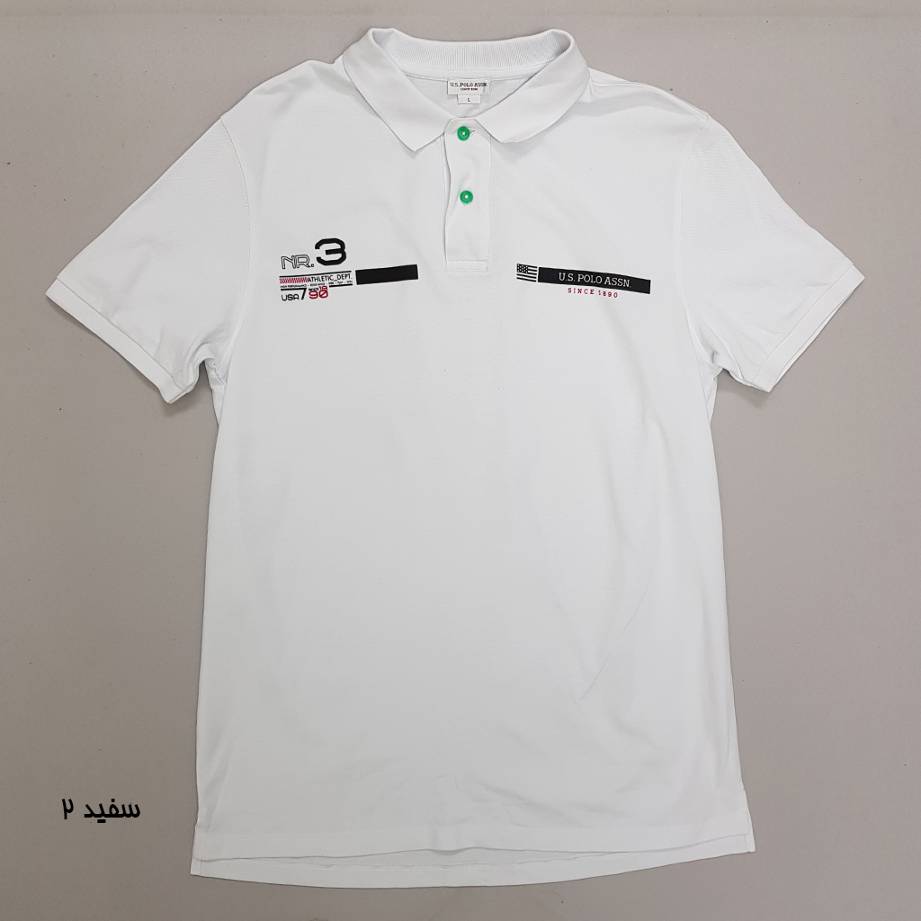 تی شرت یقه دار مردانه 30382 مارک US POLO ASSN