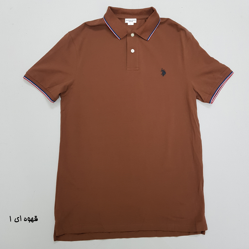 تی شرت یقه دار مردانه 30382 مارک US POLO ASSN