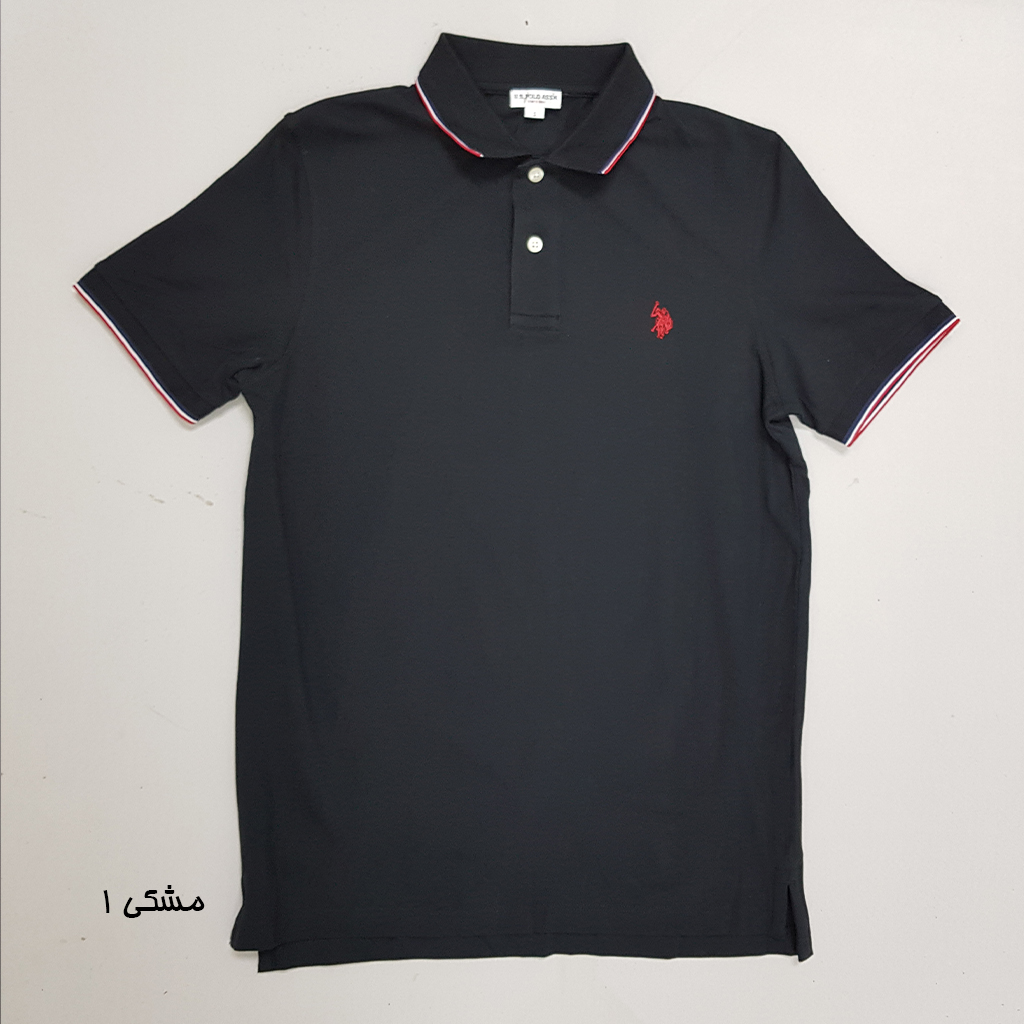 تی شرت یقه دار مردانه 30382 مارک US POLO ASSN