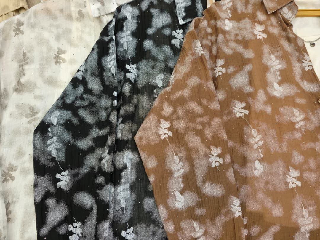 شومیز بلند نگین دار 2 تیکه مجلسی زنانه کد 419347