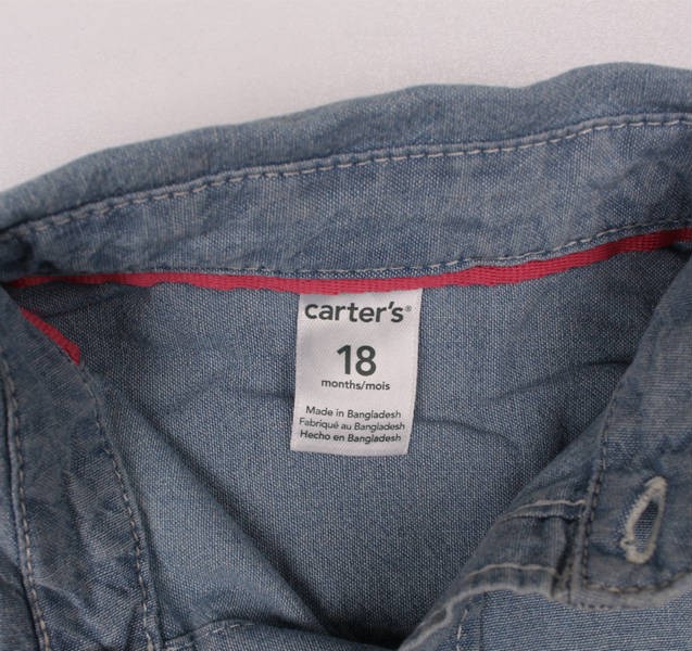 پیراهن جینز کاغذی 16345 سایز 3 تا 24 ماه مارک Carters