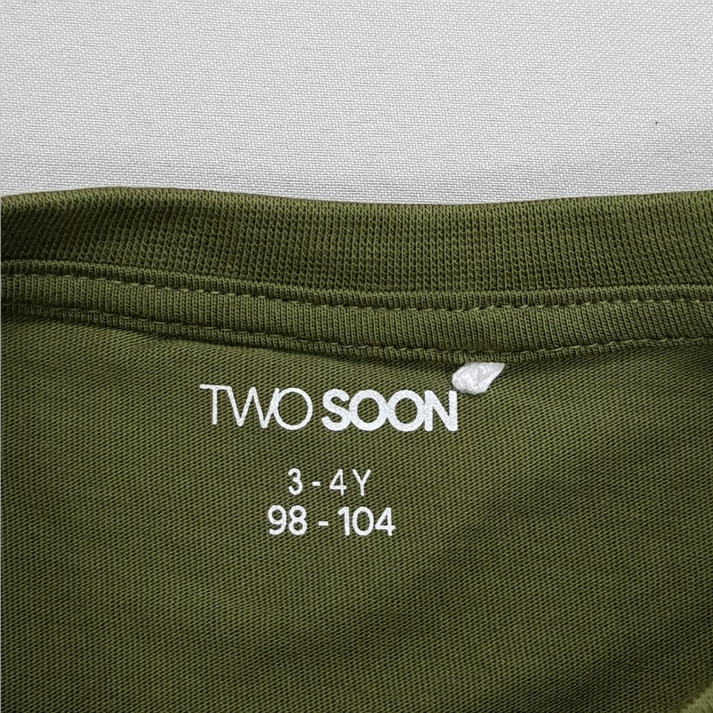 تی شرت بچگانه 30556 سایز 3 تا 14 سال مارک TWO SOON   *
