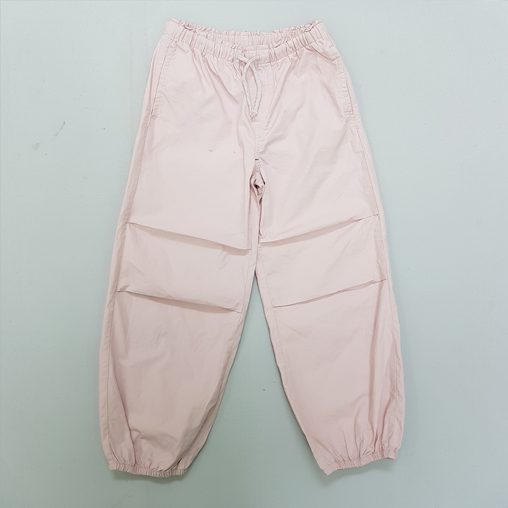 شلوار کتان دخترانه 30897 سایز 2 تا 12 سال کد 1 مارک H&M   *