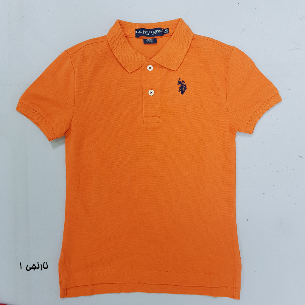 تی شرت یقه دار پسرانه 30847 سایز 4 تا 18 سال کد 2 مارک US POLO ASSN
