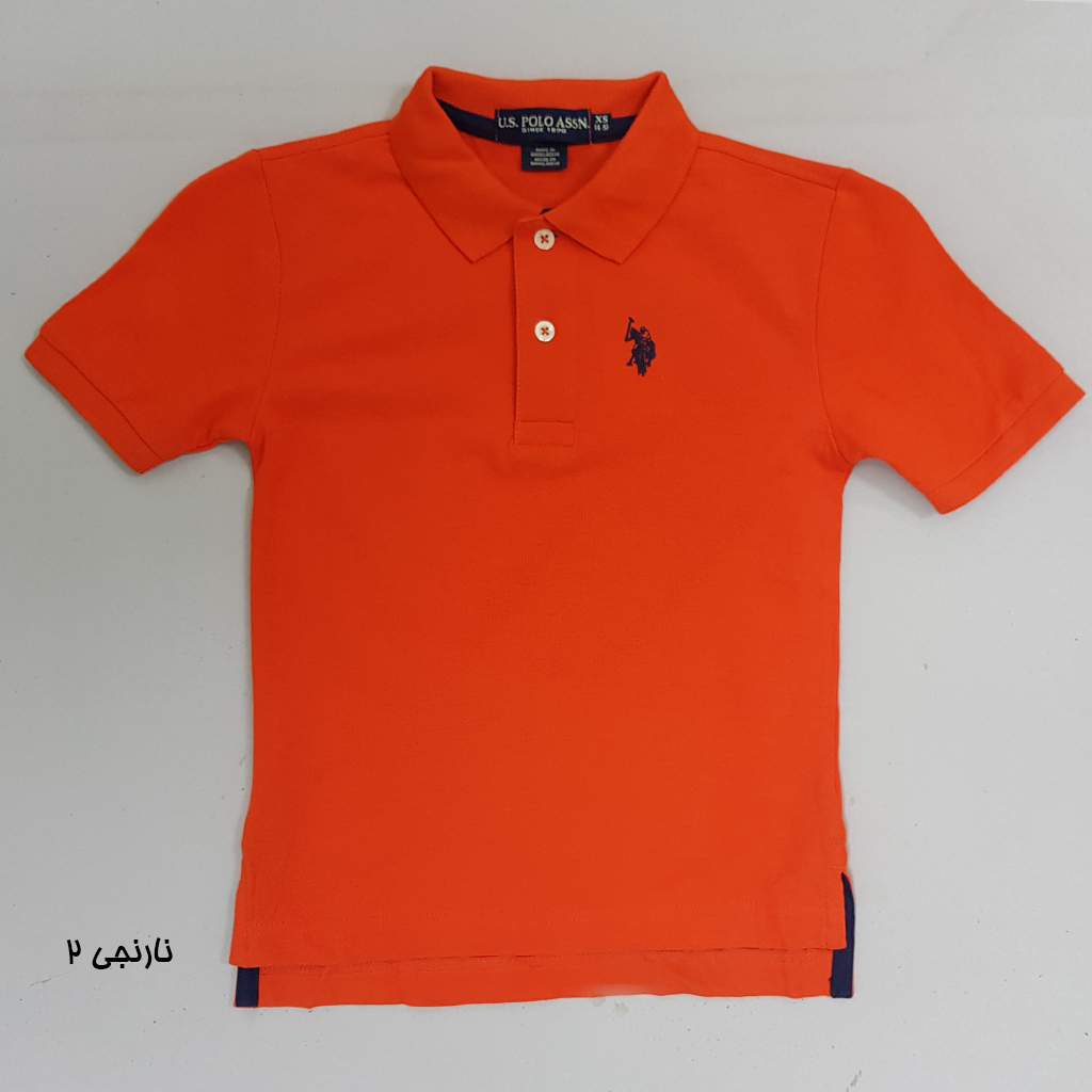 تی شرت یقه دار پسرانه 30847 سایز 4 تا 18 سال کد 2 مارک US POLO ASSN