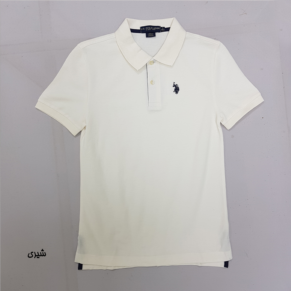 تی شرت یقه دار پسرانه 30847 سایز 4 تا 18 سال کد 2 مارک US POLO ASSN