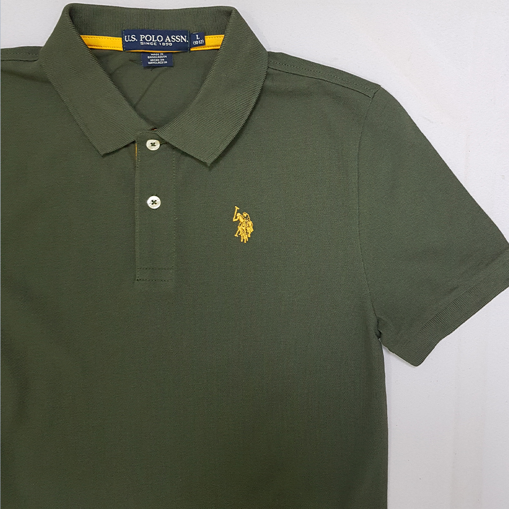 تی شرت یقه دار پسرانه 30847 سایز 4 تا 18 سال کد 2 مارک US POLO ASSN