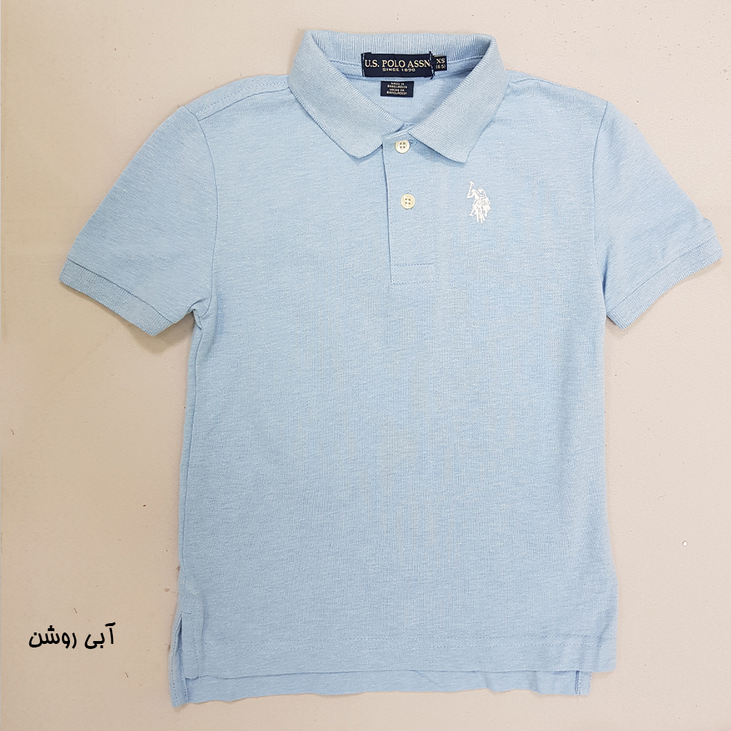 تی شرت یقه دار پسرانه 30847 سایز 4 تا 18 سال کد 2 مارک US POLO ASSN