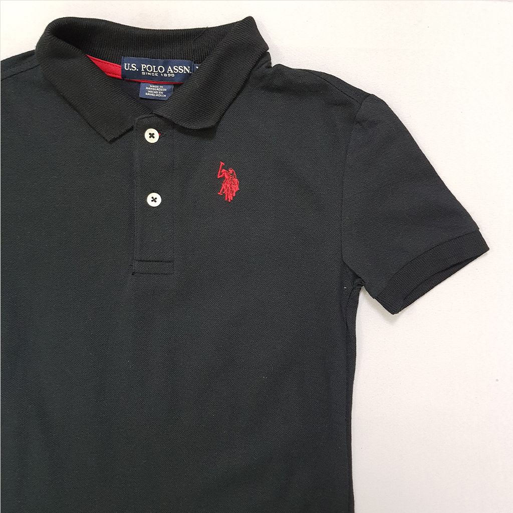 تی شرت یقه دار پسرانه 30847 سایز 4 تا 18 سال کد 1 مارک US POLO