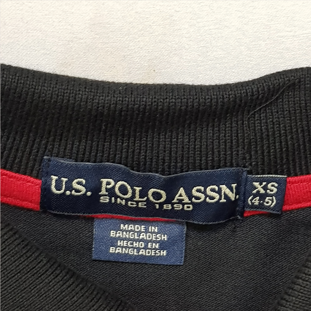 تی شرت یقه دار پسرانه 30847 سایز 4 تا 18 سال کد 1 مارک US POLO