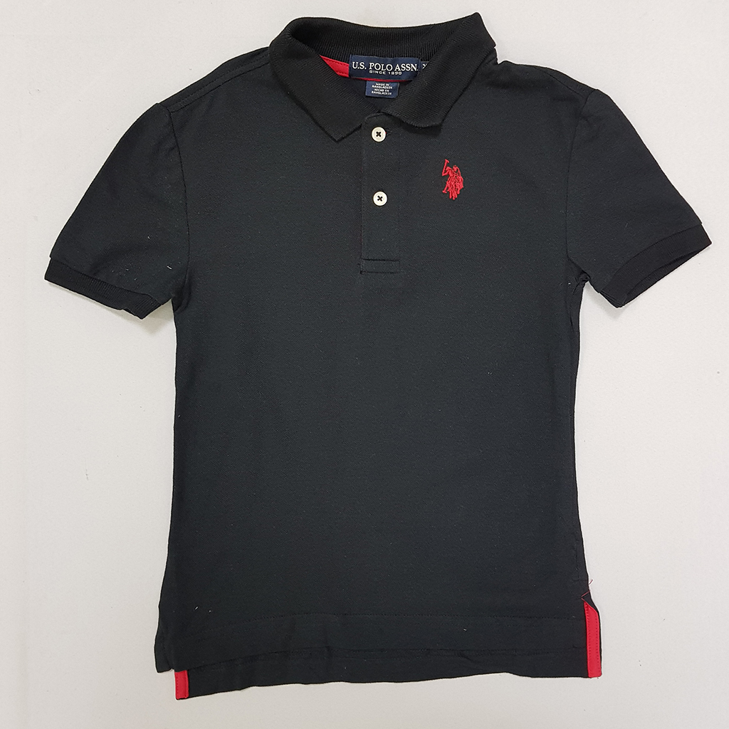 تی شرت یقه دار پسرانه 30847 سایز 4 تا 18 سال کد 1 مارک US POLO