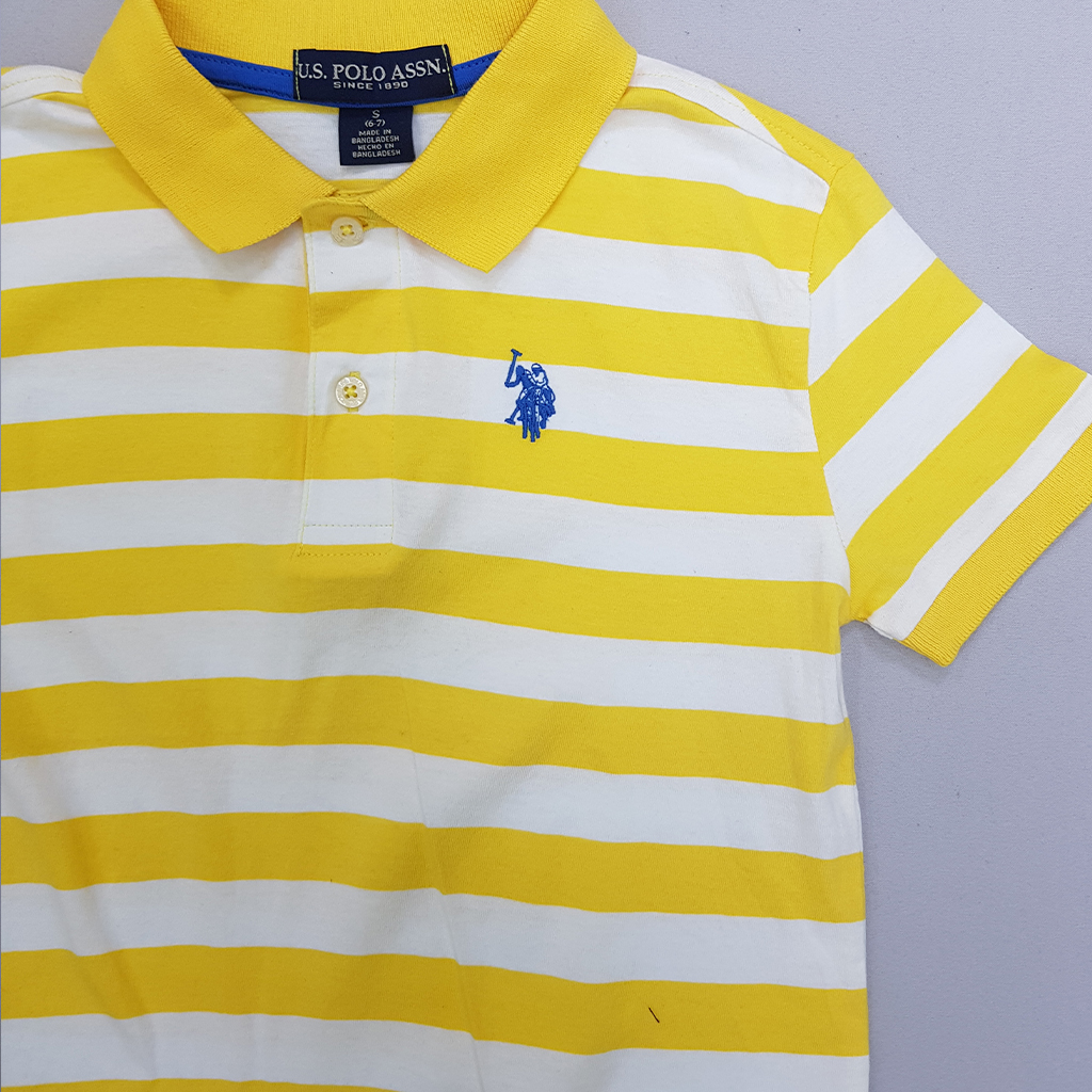 تی شرت یقه دار پسرانه 31056 سایز 6 تا 16 سال مارک US POLO ASSN