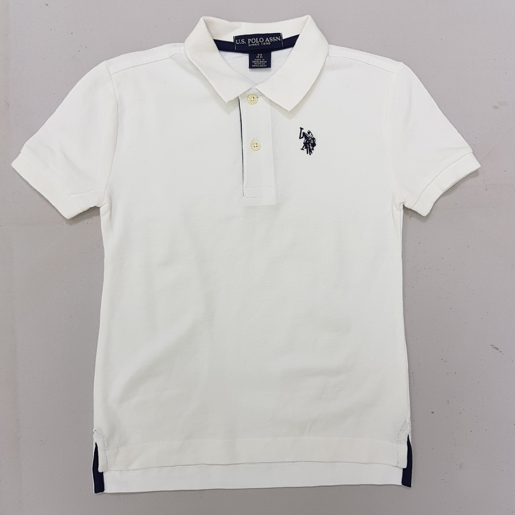 تی شرت یقه دار پسرانه 31058 سایز 4 تا 18 سال مارک US POLO ASSN