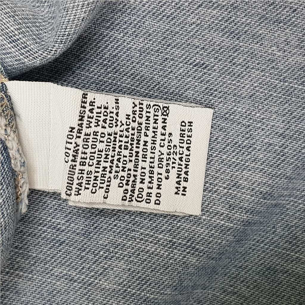 پیشبندار جینز دخترانه 30984 سایز 1.5 تا 8 سال مارک DENIM