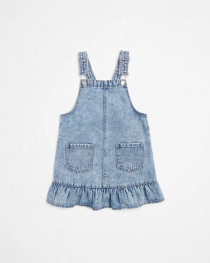 پیشبندار جینز دخترانه 30984 سایز 1.5 تا 8 سال مارک DENIM