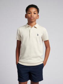 تی شرت یقه دار پسرانه 31060 سایز 4 تا 18 سال مارک US POLO ASSN