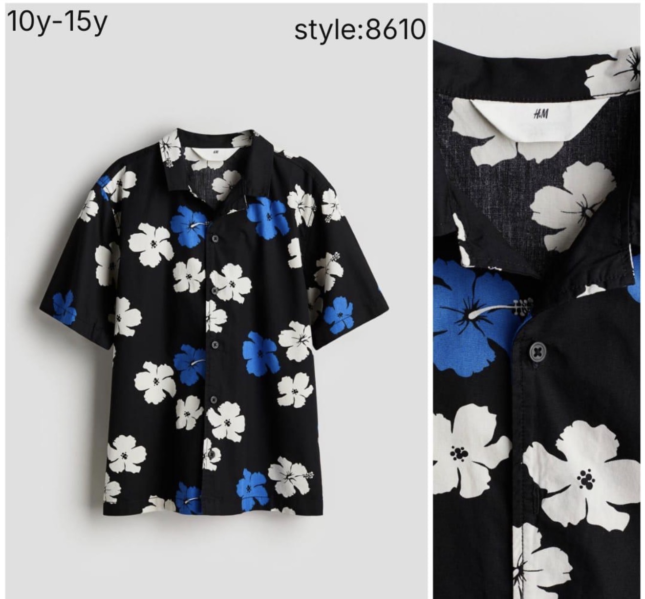 پیراهن پسرانه 31212 سایز 8 تا 14 سال مارک H&M