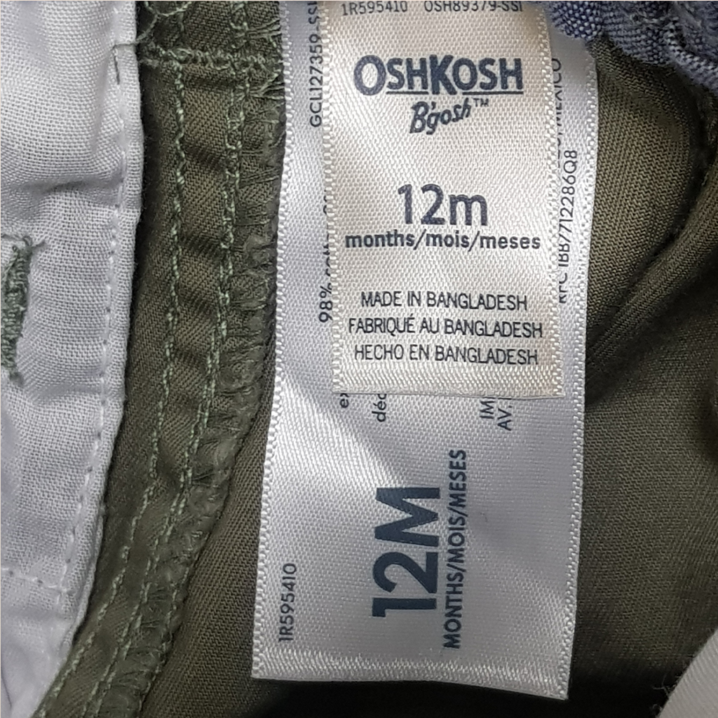 شلوار کتان پسرانه 29975 سایز 12 ماه تا 14 سال کد 3 مارک Oshkosh   *
