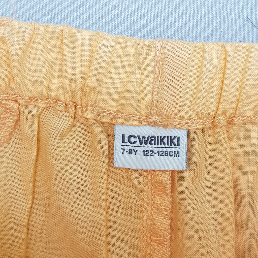 شلوار کتان دخترانه 31198 سایز 6 تا 13 سال کد 2 مارک LC WAIKIKI