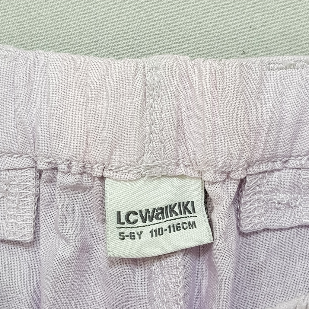 شلوار کتان دخترانه 31198 سایز 5 تا 13 سال کد 1 مارک LC WAIKIKI   *