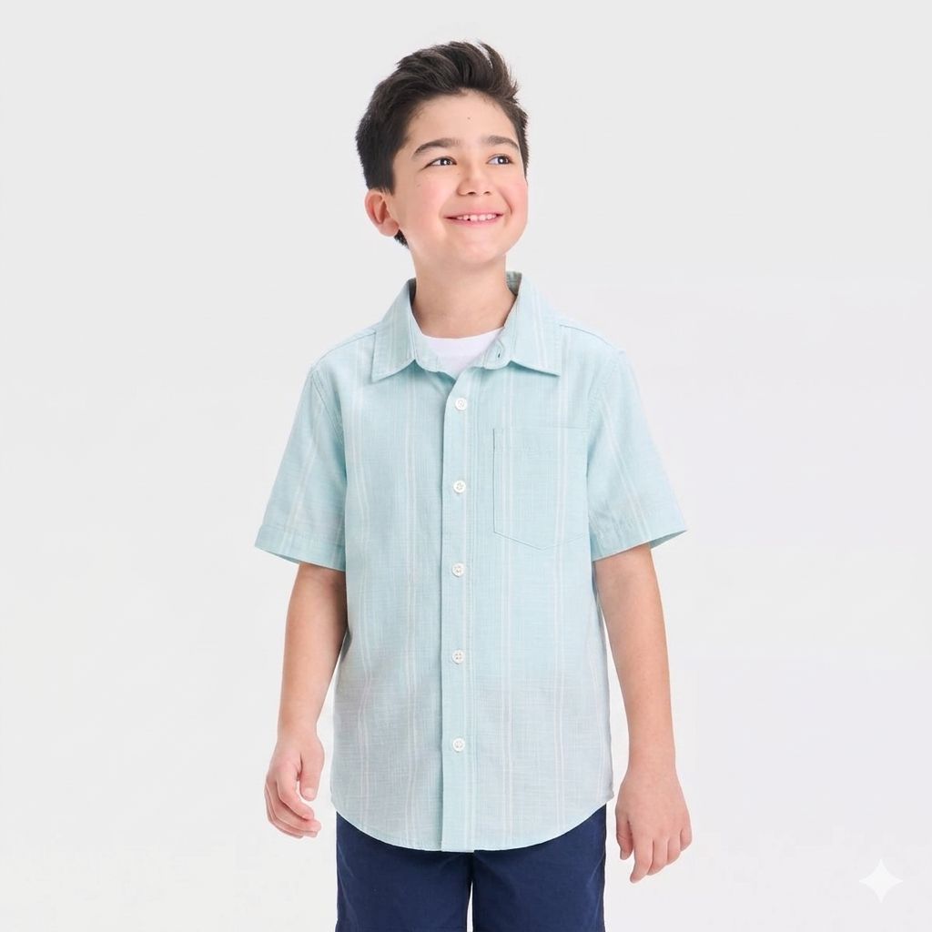 پیراهن پسرانه 31321 سایز 4 تا 14 سال مارک Cat&Jack