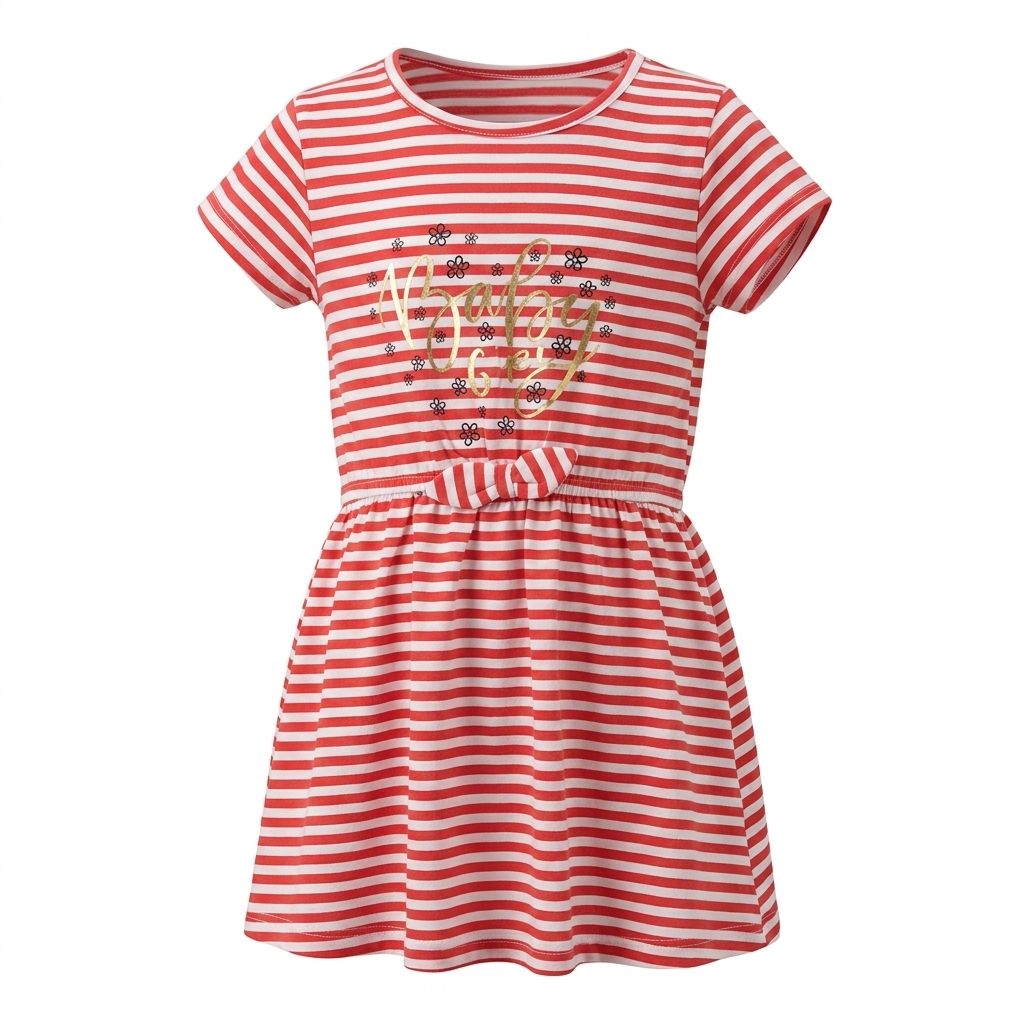 سارافون دخترانه 31288 سایز 2 تا 12 سال کد 1 مارک Sh Dow Kids   *