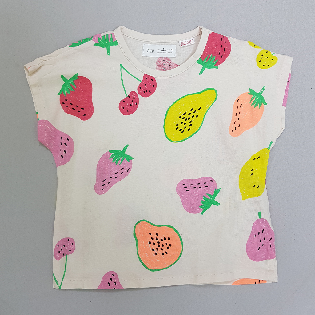 تی شرت دخترانه 31363 سایز 1 تا 6 سال مارک ZARA