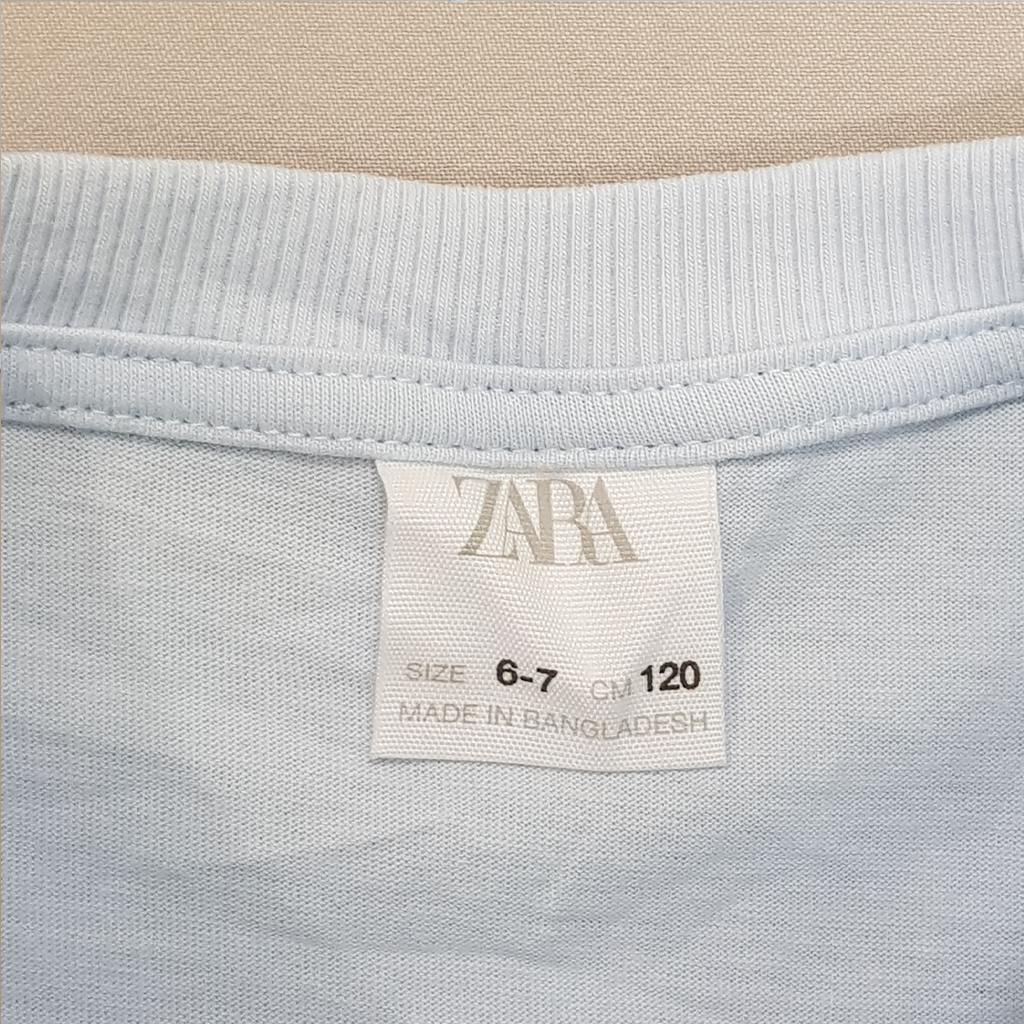 تی شرت دخترانه 31350 سایز 6 تا 10 سال مارک ZARA