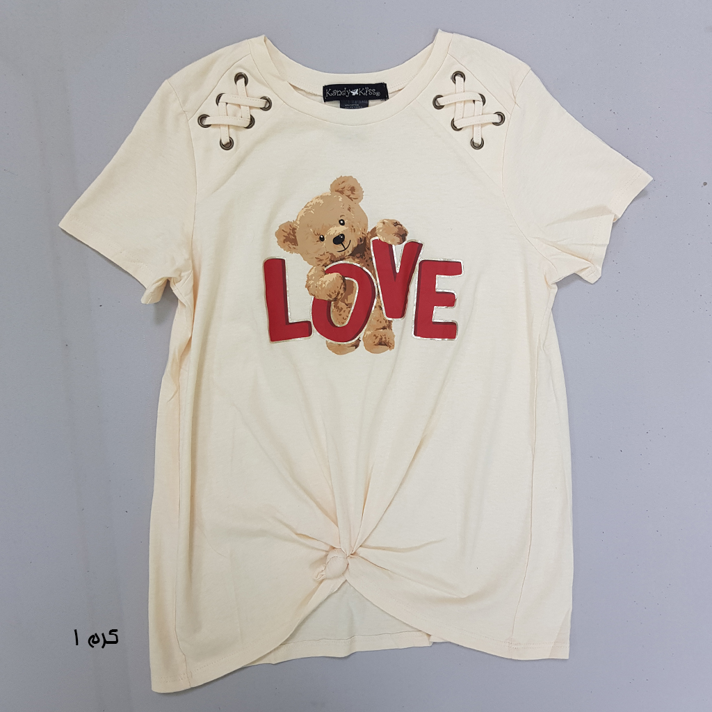 تی شرت دخترانه 31298 سایز 7 تا 16 سال مارک Kandy KIDS
