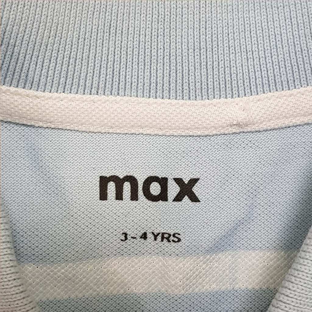 تی شرت یقه دار پسرانه 31382 سایز 2 تا 7 سال مارک MAX