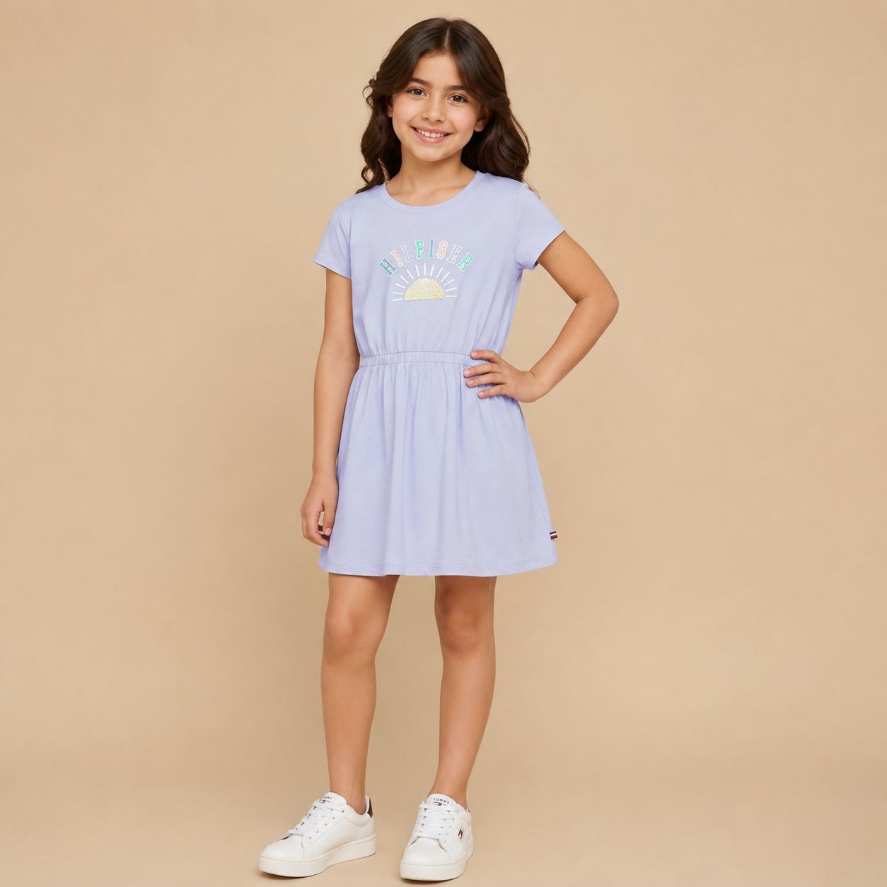 سارافون دخترانه 31404 سایز 2 تا 10 سال مارک TOMMY