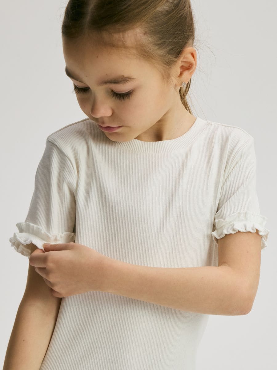 تی شرت دخترانه 31415 سایز 12 ماه تا 14 سال کد 3 مارک Reserved   *