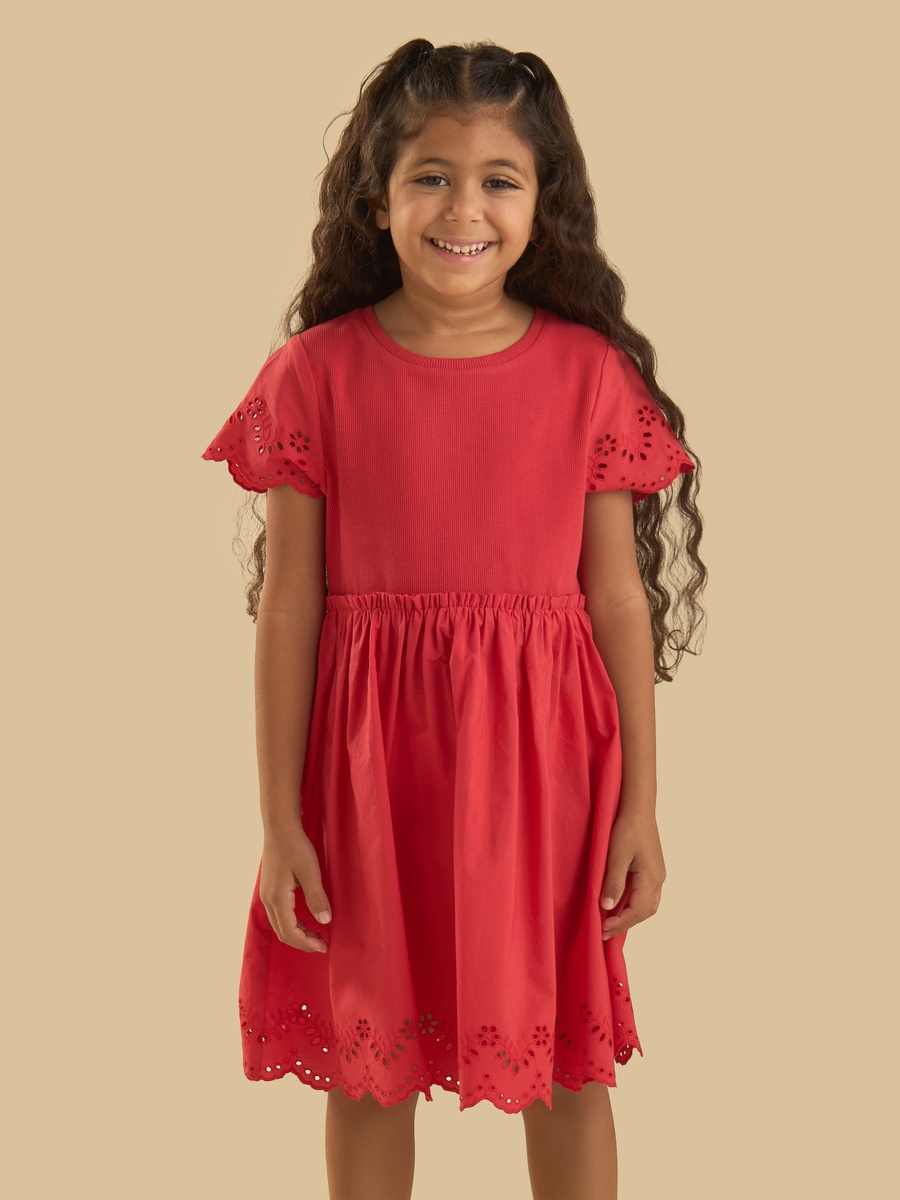 سارافون دخترانه 31449 سایز 2 تا 8 سال مارک MAX   *