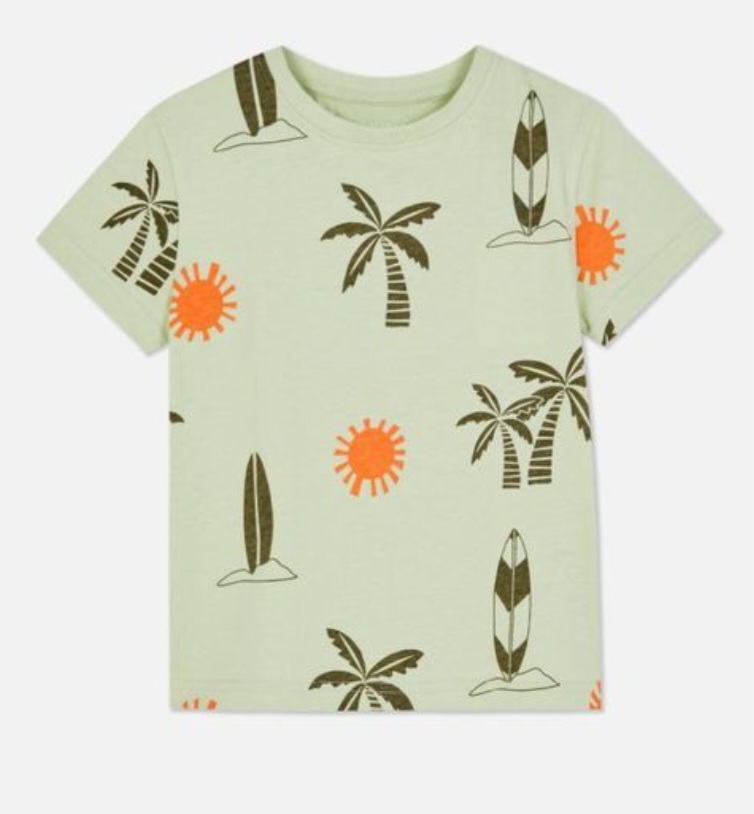 تی شرت پسرانه 31296 سایز 1.5 تا 8 سال کد 2 مارک PRIMARK   *