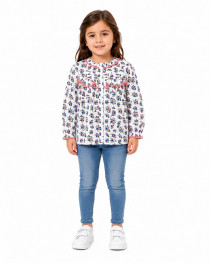 شومیز دخترانه 31503 سایز 3 تا 14 سال کد 5 مارک Mini Boden