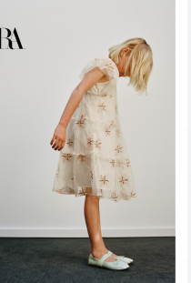 سارافون دخترانه 31571 سایز 6 تا 14 سال مارک ZARA