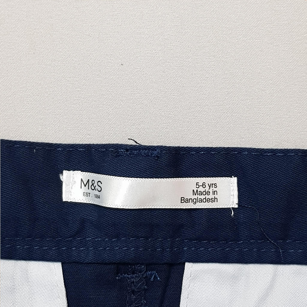 شلوار کتان پسرانه 31724 سایز 2 تا 12 سال کد 2 مارک M&S