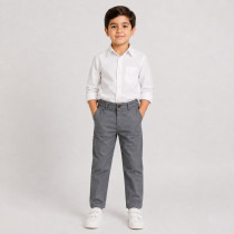 شلوار کتان پسرانه 31724 سایز 2 تا 12 سال کد 3 مارک M&S