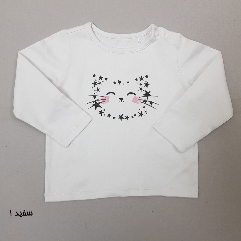 تی شرت دخترانه 31699 سایز 9 ماه تا 6 سال کد 6 مارک Reserved   *