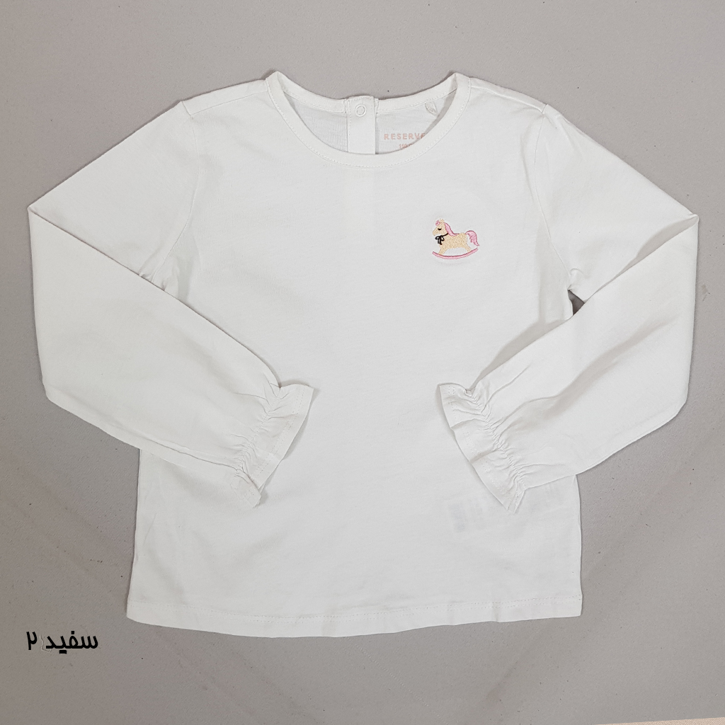 تی شرت دخترانه 31699 سایز 9 ماه تا 6 سال کد 6 مارک Reserved   *