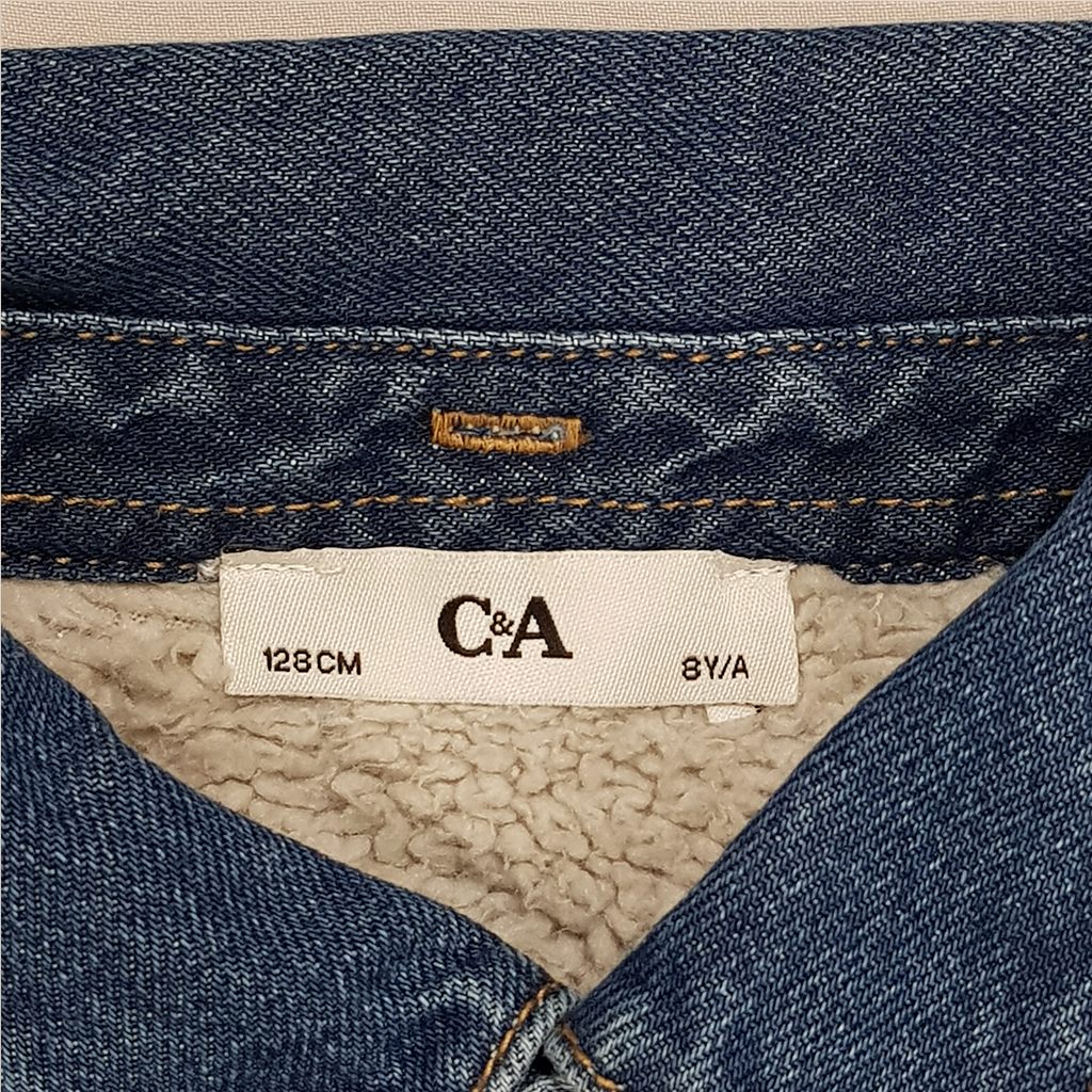 کت جینز خزدار 31822 سایز 8 تا 15 سال مارک C&A   *