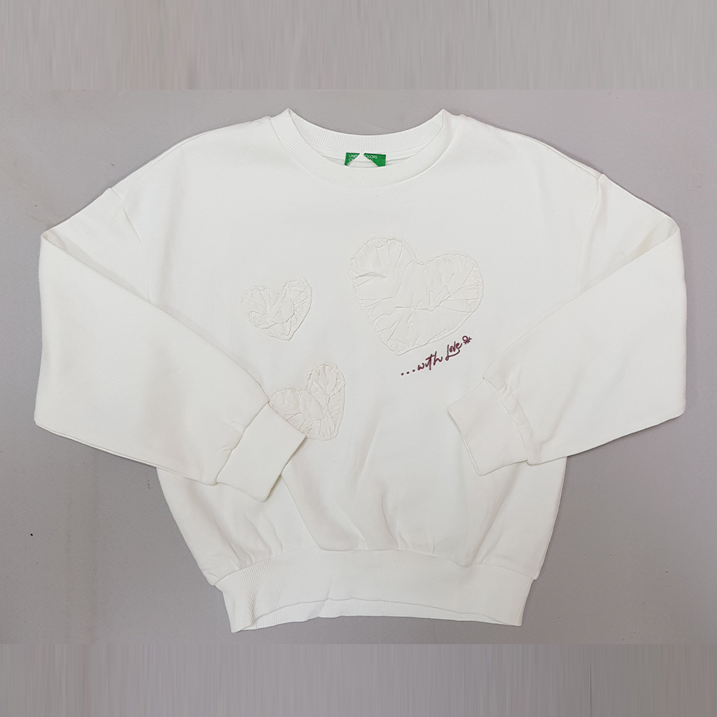 پلیور توپنبه ای دخترانه 31974 سایز 6 تا 14 سال کد 2 مارک United Colors Of Benetton