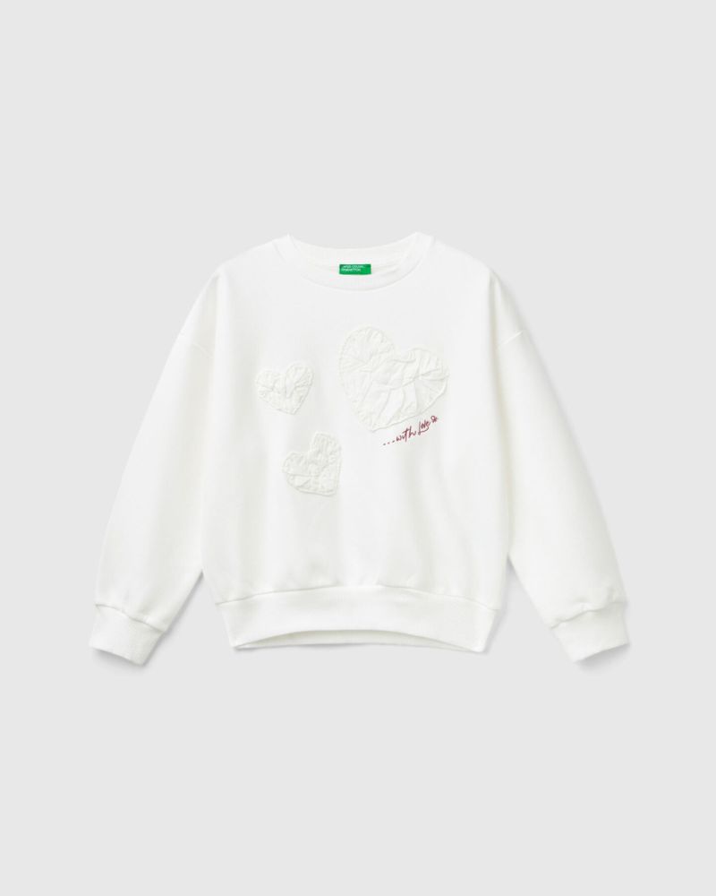 پلیور توپنبه ای دخترانه 31974 سایز 6 تا 14 سال کد 2 مارک United Colors Of Benetton