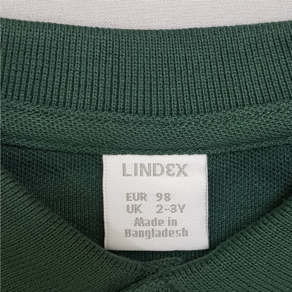 بلوز یقه دار پسرانه 32029 سایز 1.5 تا 10 سال مارک LINDEX