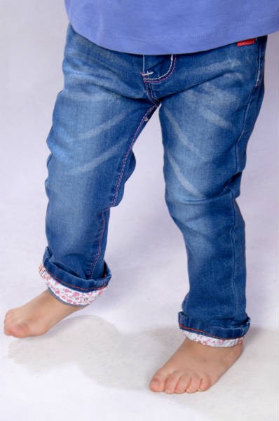 شلوار جینز دخترانه 110217 سایز 6 تا 36 ماه کد 1 مارک denim