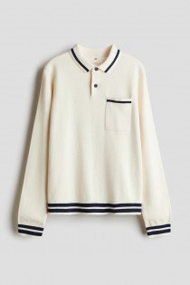بافت یقه دار پسرانه 32128 سایز 7 تا 15 سال مارک H&M
