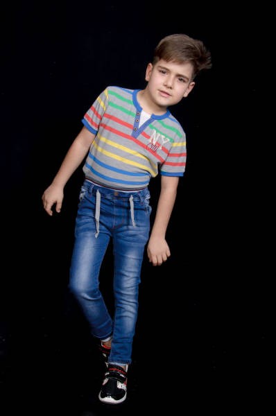 شلوار جینز پسرانه 110215 سایز 5 تا 14 سال مارک Baby Hand Some